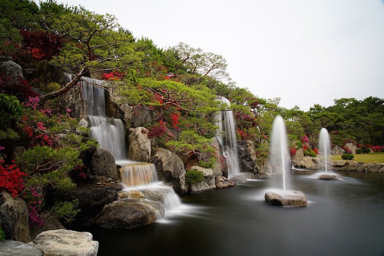 3 waterfalls captured at long exposure