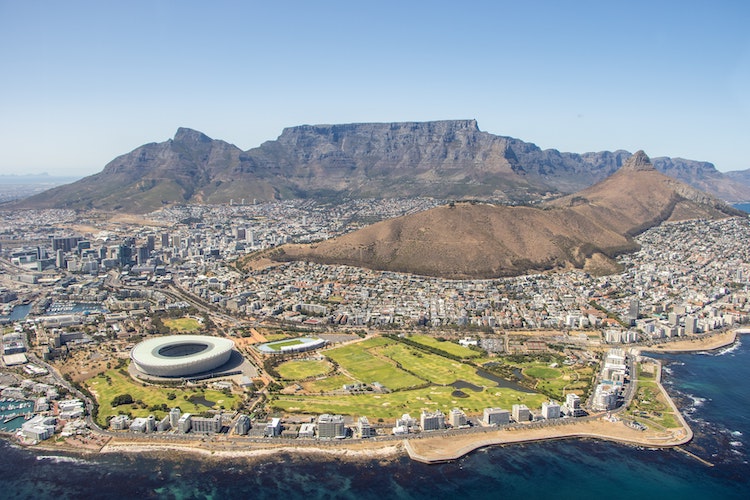 cape town captured from the skyline