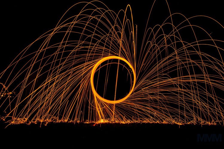 Light Painting photo using a camera trigger