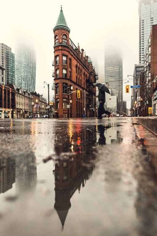 Reflections in Cityscapes rainy Photography