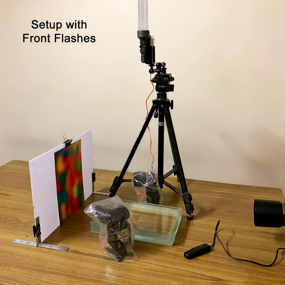 setup for water drop photography