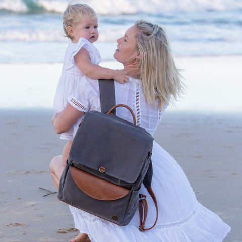 A stylish diaper bag that becomes your everyday bag (or vice versa