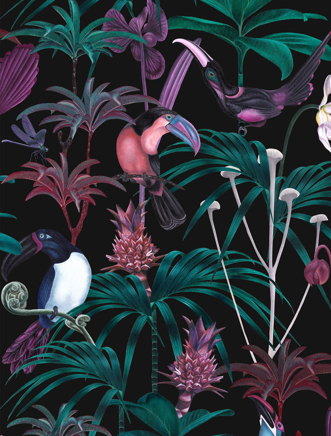Dark Palm Mix Wallpaper buy at the best price with delivery  uniqstiq