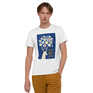 My mind is more talkative Unisex Organic Cotton T-Shirt