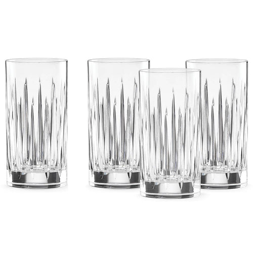 Reed & Barton Hudson Crystal Tailored Paid-Cut Design Highball