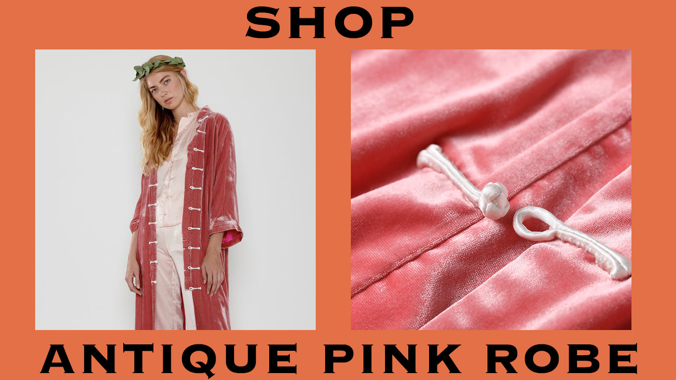 product graphic pink robe. shop. 