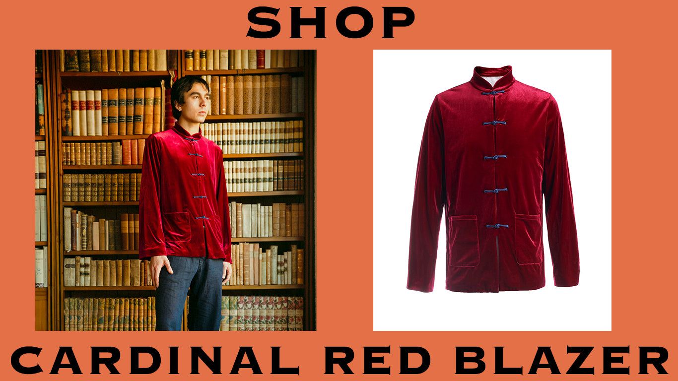 Product Graphic to shop YALI Cardinal Red Blazer from YALI Core Collection