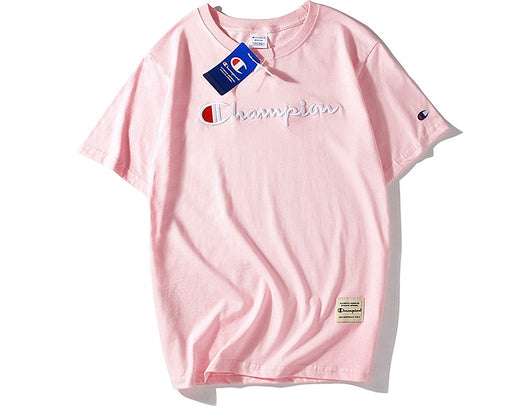 champion tee pink