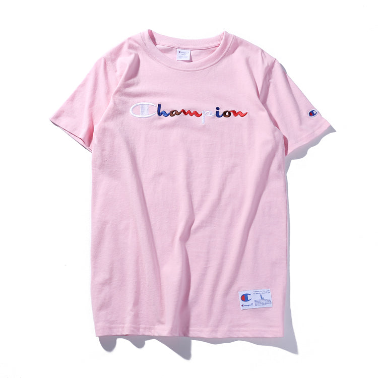 champion pink tee