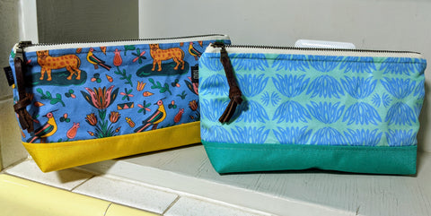 waterproof makeup bags handmade in usa periwinkle