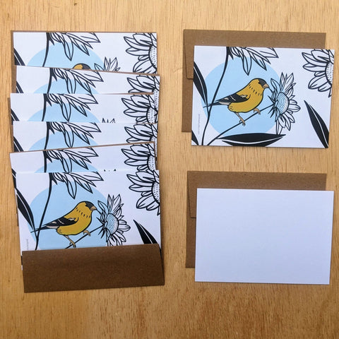 goldfinch notecard set