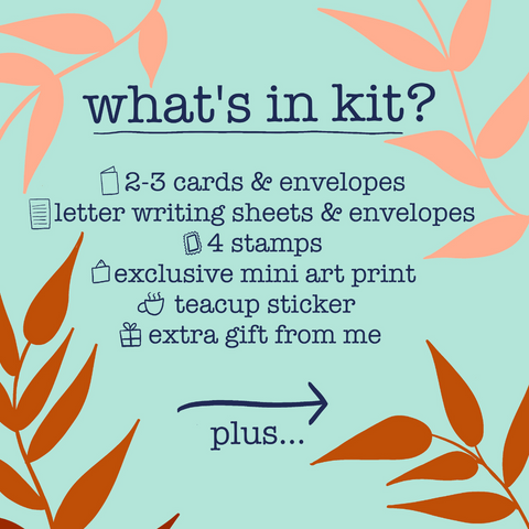 what is in a monthly stationery subscription kit