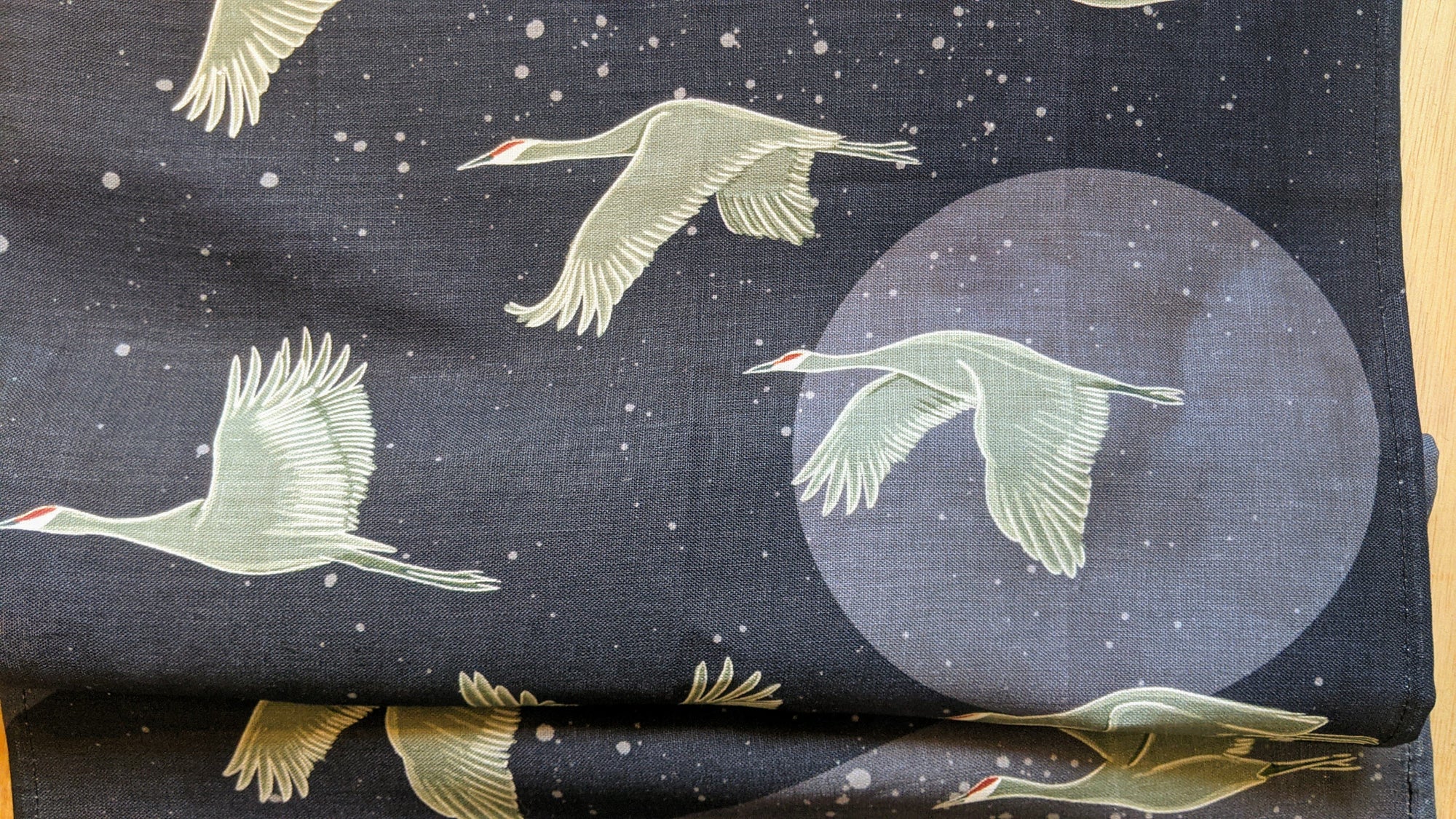 Sandhill Cranes at Dusk Tea Towel - Jen Fox Studio