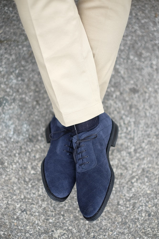 Spokane - MTO - Navy Suede - TMG Last - City Rubber Sole