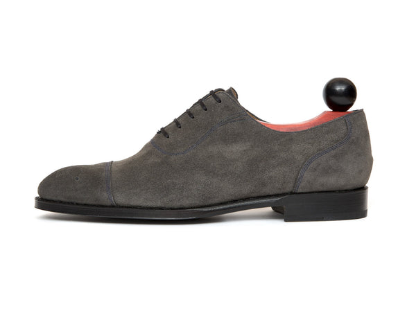 grey suede oxfords