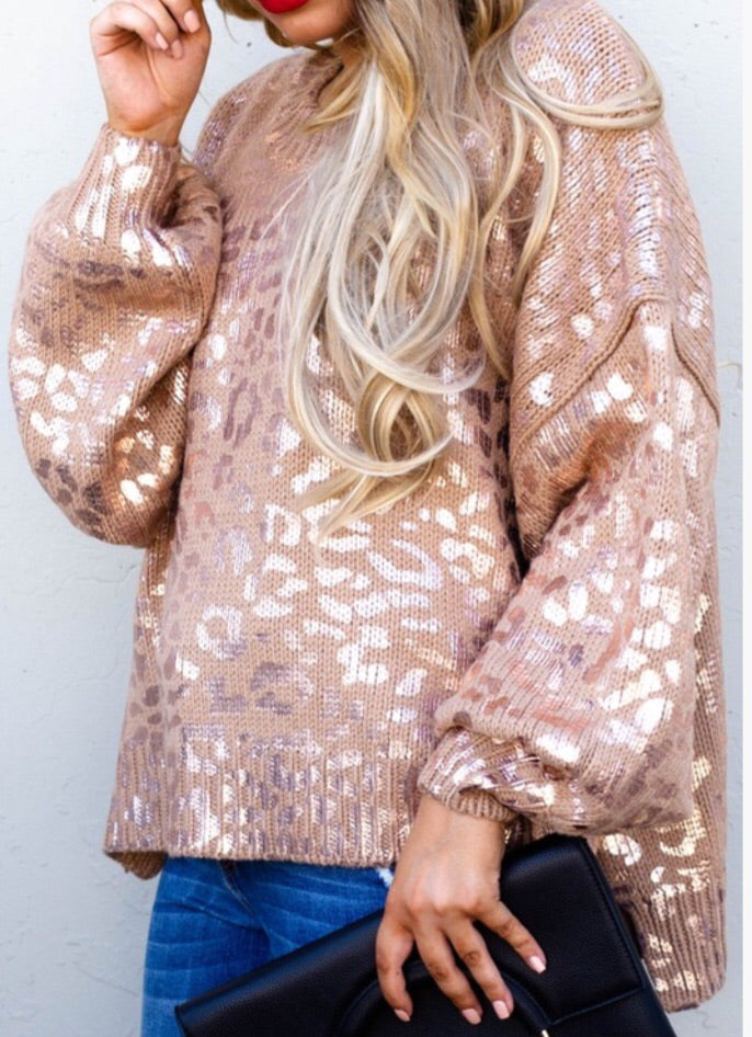 rose gold sweater