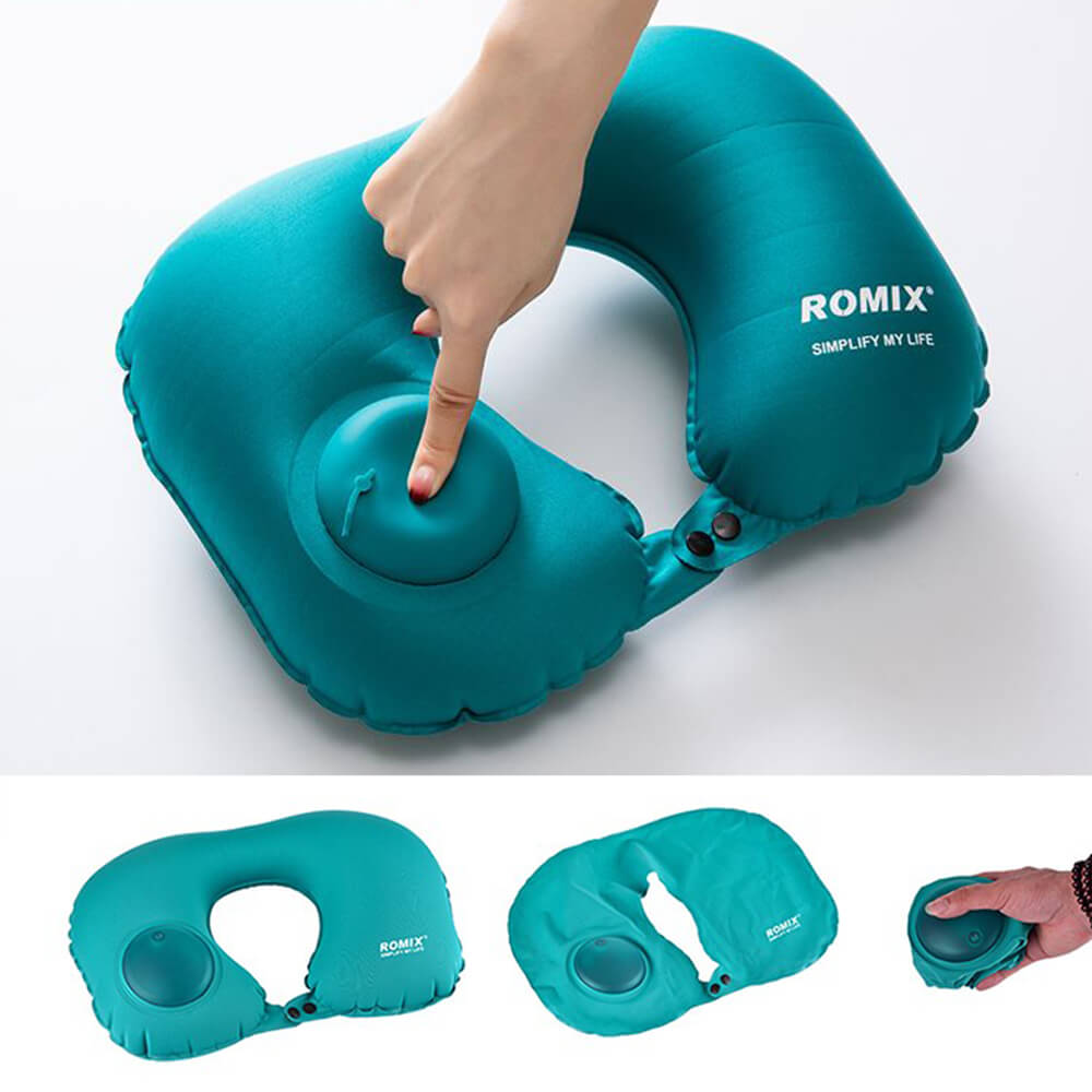 self inflating travel pillow