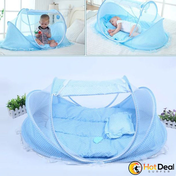 baby bed with mosquito net