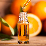Bottle of essential oil used in copycat fragrances