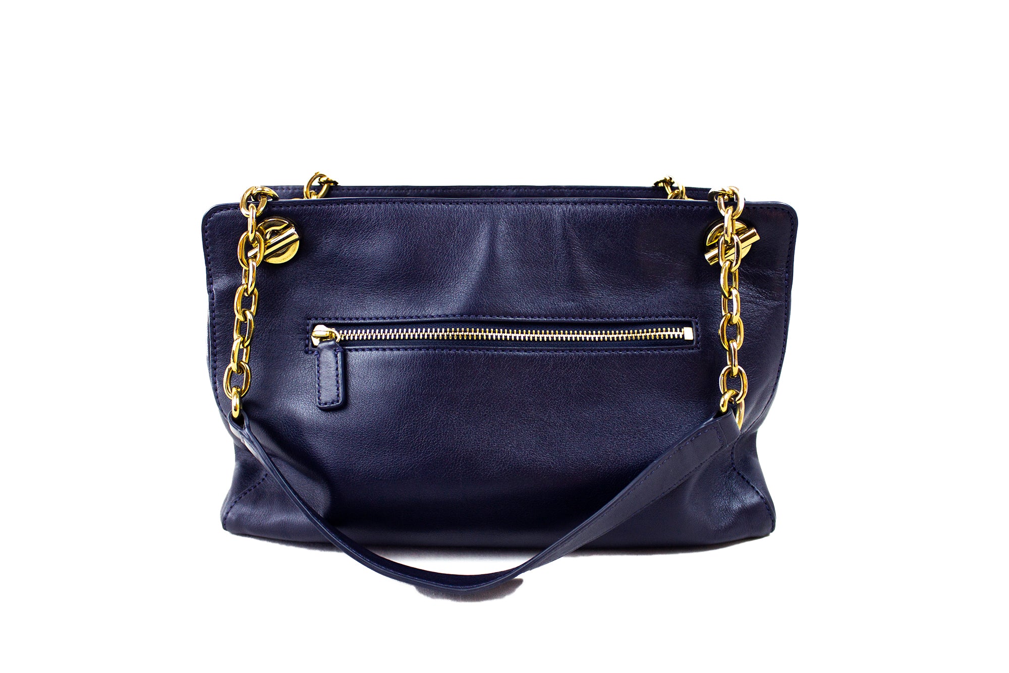 Tory Burch Blue Leather Handbag – Majolie Designs