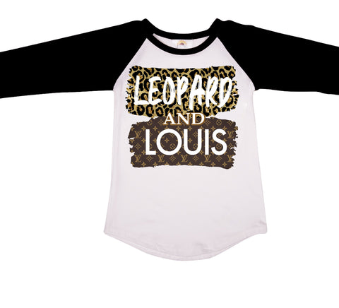 Leopard And Louis Vuitton Bleached Tshirt