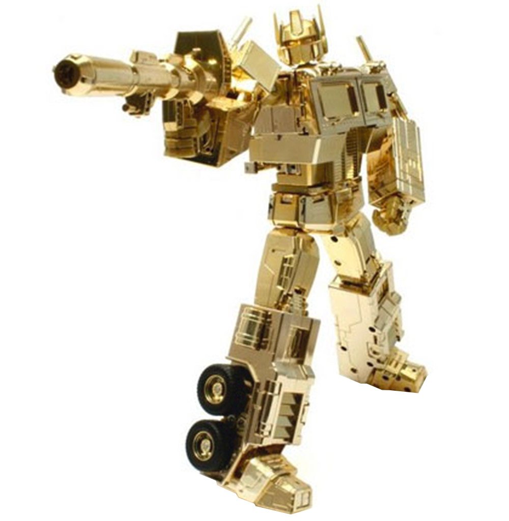 Transformers Lucky Draw Gold Chrome Masterpiece MP01 Convoy Optimus