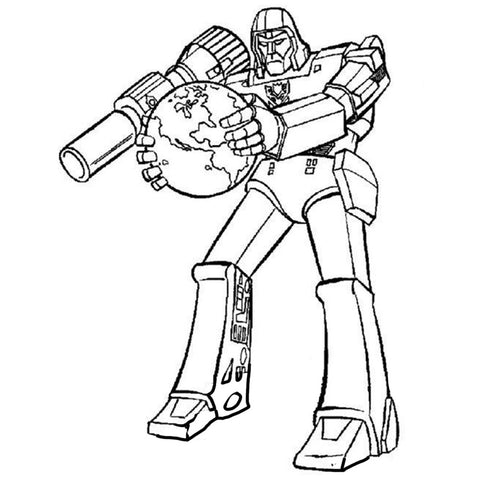 megatron transformer coloring pages