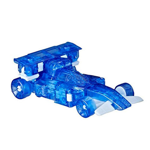 blue race car transformer