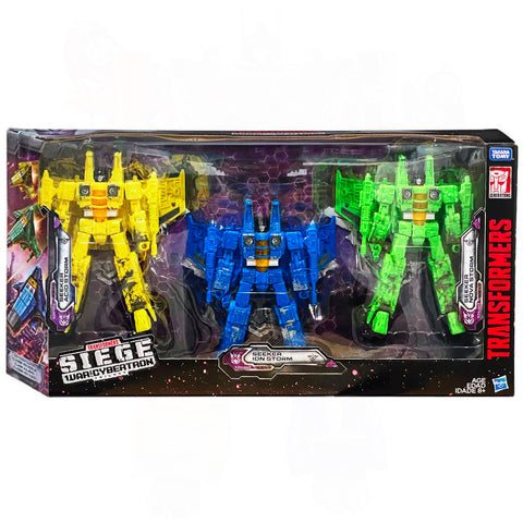 Transformers War for Cybertron Siege Seeker Rainmker 3pack giftset reissue box package front