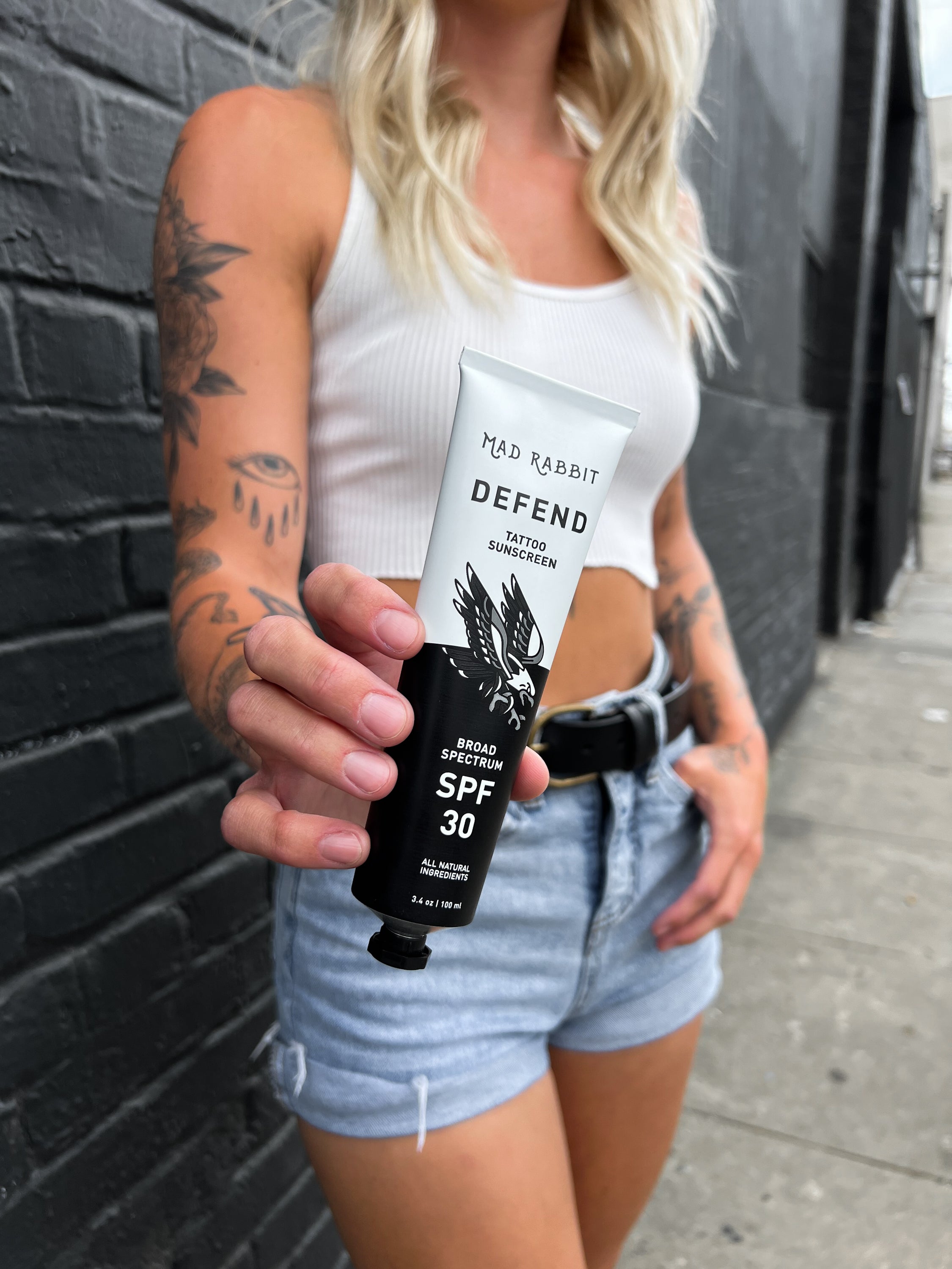 Mad Rabbit Defend Tattoo Sunscreen SPF 30 AntiAging 34 oz   Walmartcom