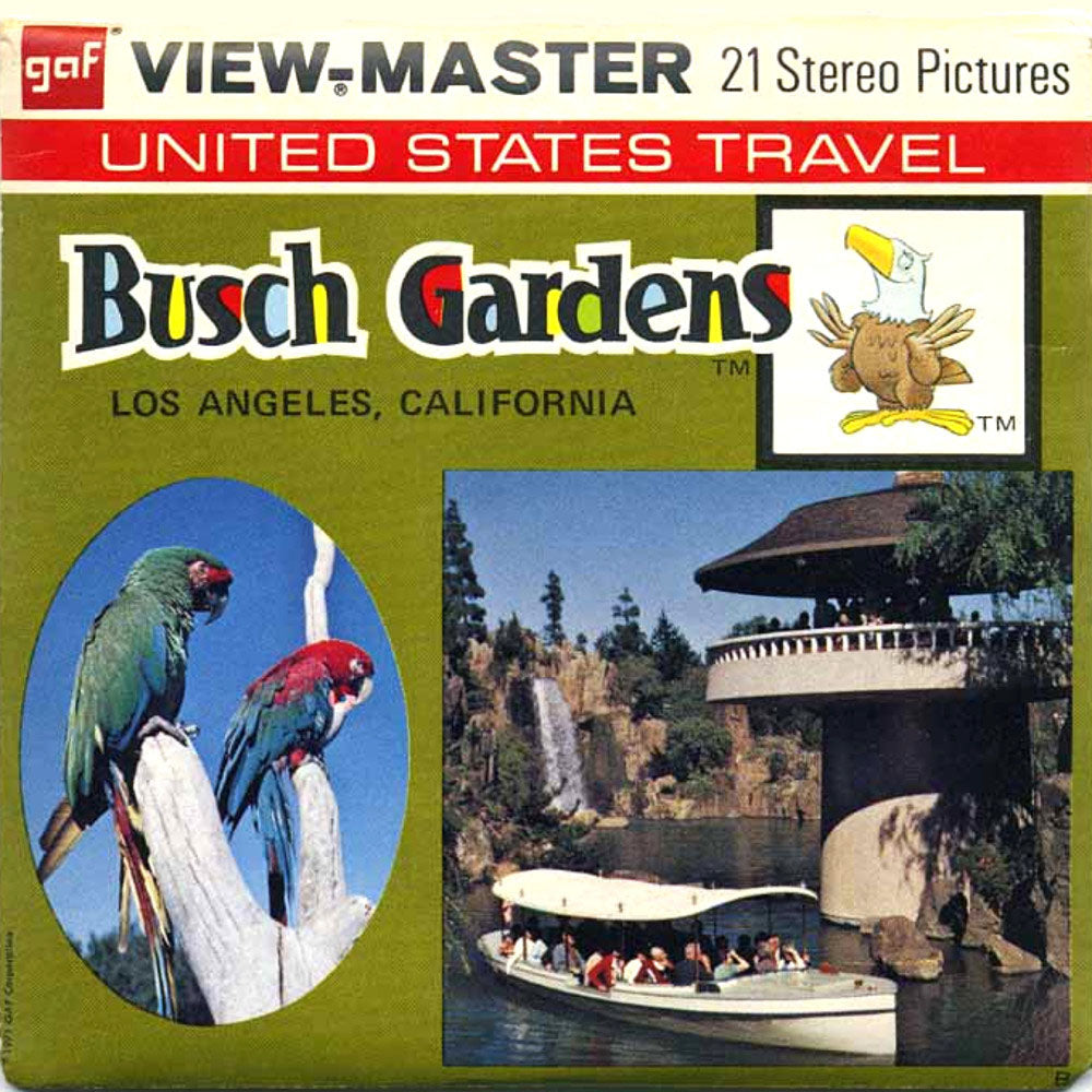 Busch Gardens Los Angeles Vintage Classic View Master 3 Reel