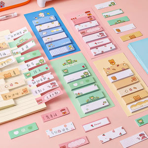 4PC Kawaii Multifunction Memo Pad Sticky Notes - my kawaii office