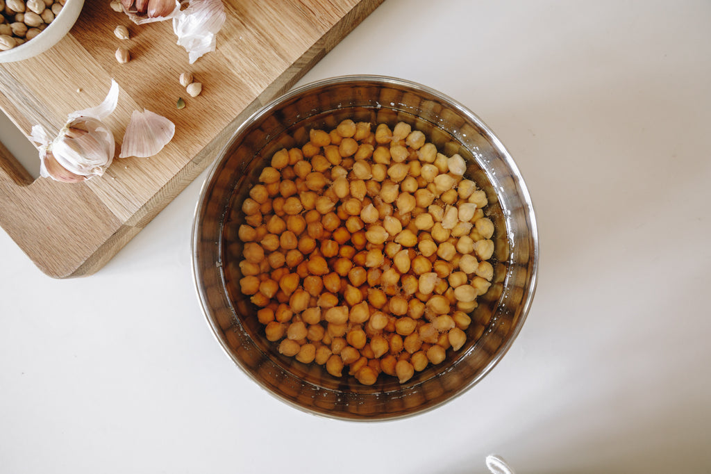 Dried Chickpeas Soaking