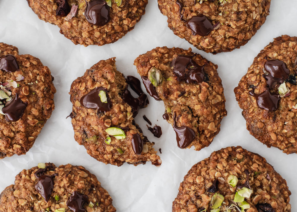 Pistachio Cranberry Chocolate Cookies