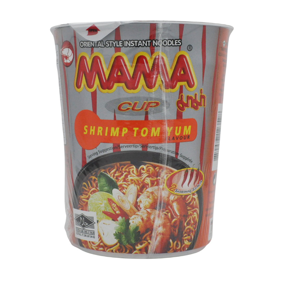 Mama Instant Cup Noodles Shrimp Tom Yum Flavour Export 
