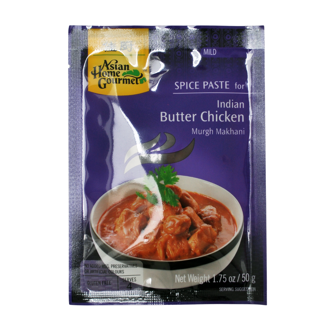 Indian Butter Chicken Sauce Packet 50g by AHG – Thai Food Online ...