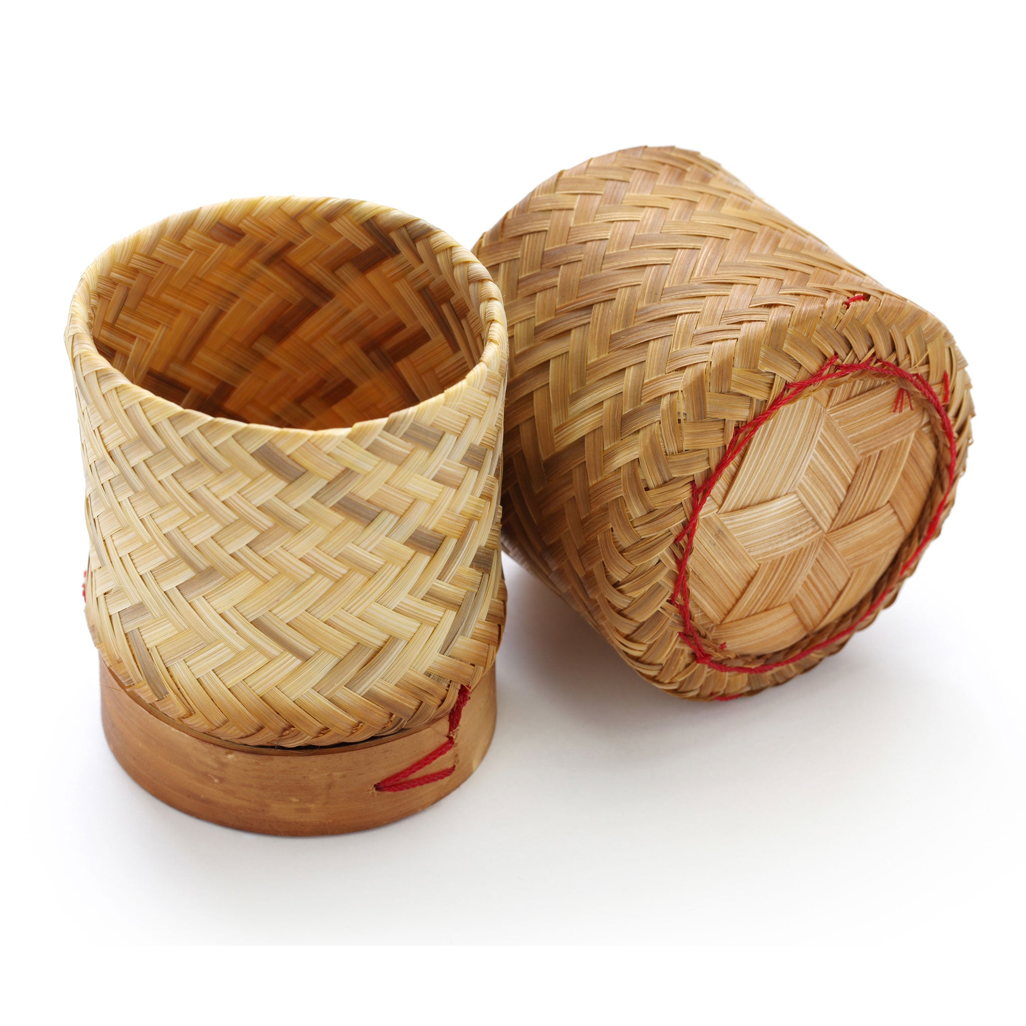 Sticky Rice Glutinous Mango Steamer Pot 22cm Cover Bamboo Basket