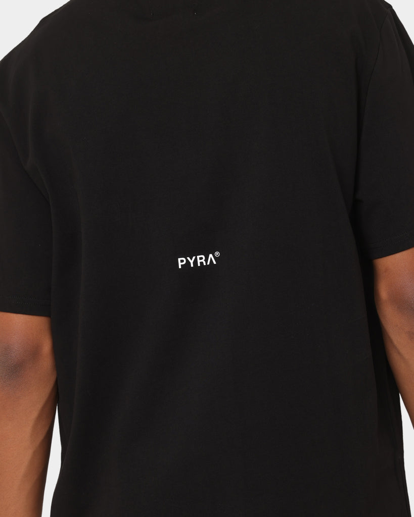PYRA Mock Neck T-Shirt Black