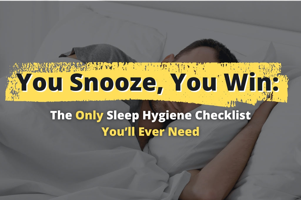 Sleep Hygiene Checklist Man in Bed