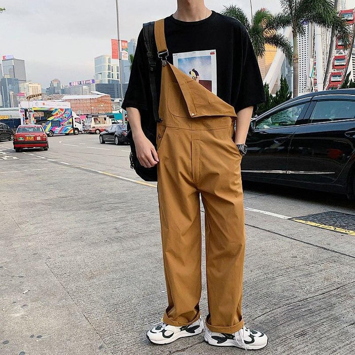 Wonderbaarlijk Summer Men Fashion wide leg Jumpsuits Men Casual Streetwear bib DA-85