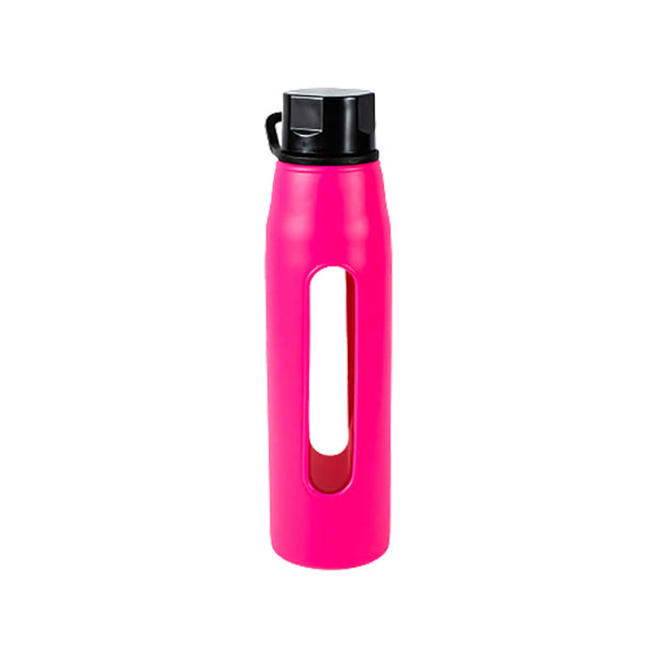 Step-It-Up Glass Water Bottle, Eco-Friendly Glass Reusable Water Bottles