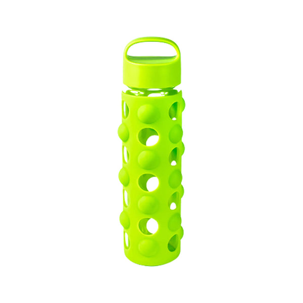 Step-It-Up Glass Water Bottle, Eco-Friendly Glass Reusable Water Bottles
