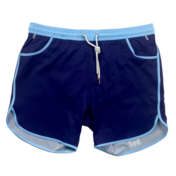 Navy blue with Sky Swim Trunks from Recycled Plastic Bottles - Junk in ...