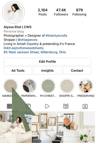 Cottonwood Shanty Instagram