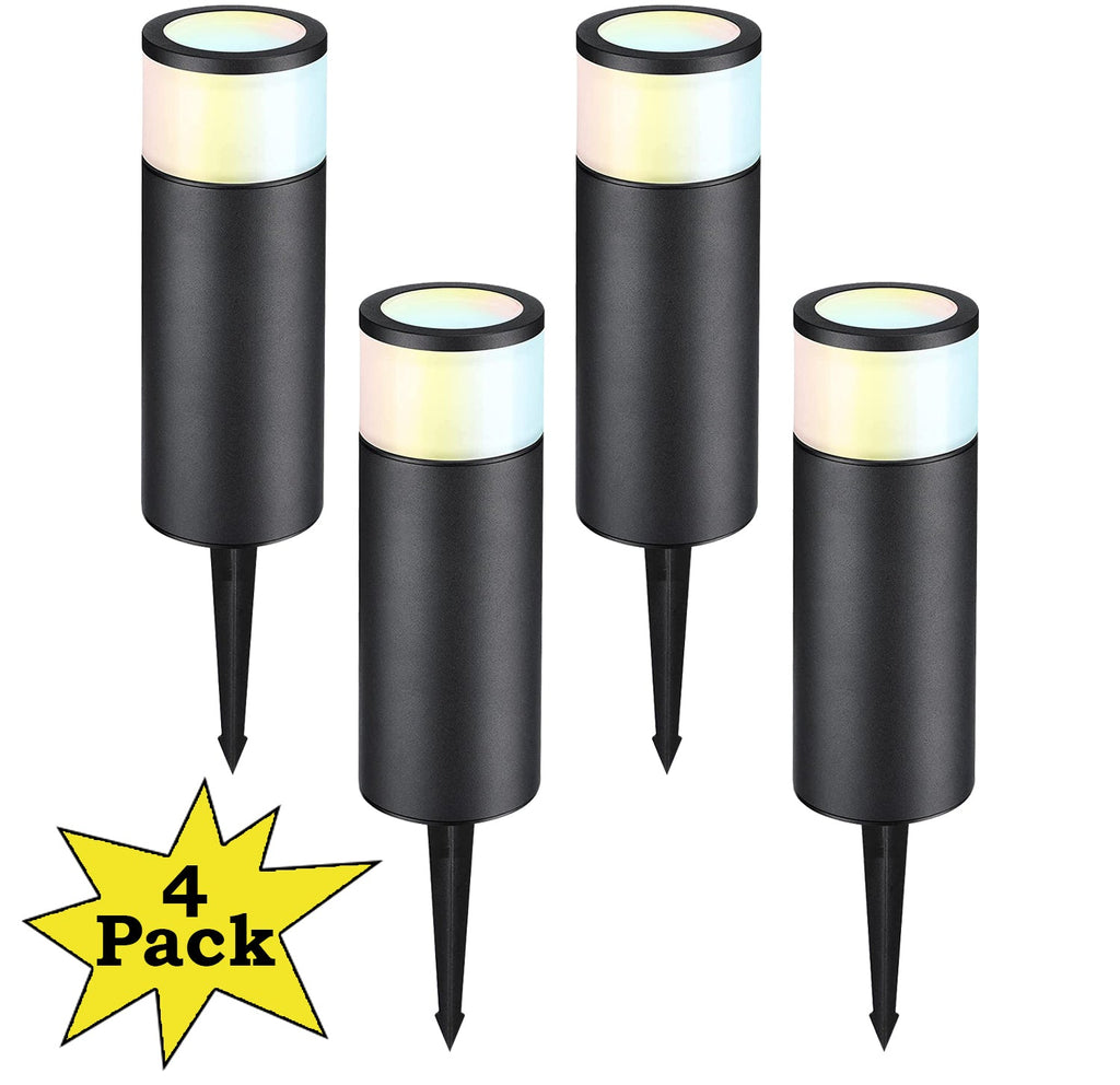 ALP59 4-Pack LED Low Voltage Pathway Lights, Outdoor Landscape Lightin –  Sun Bright Lighting