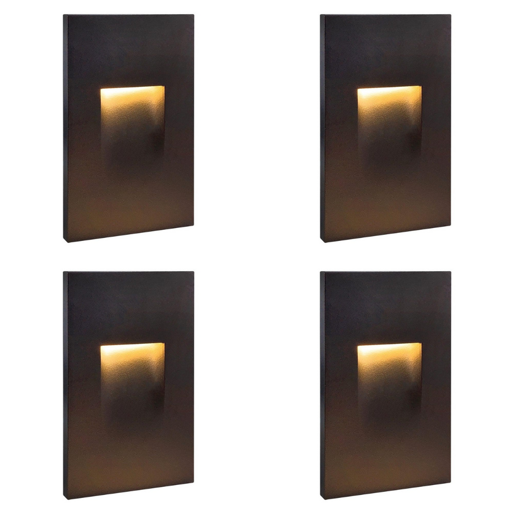 7600 Low Voltage Recessed Step Light, Bead Blasted Bronze