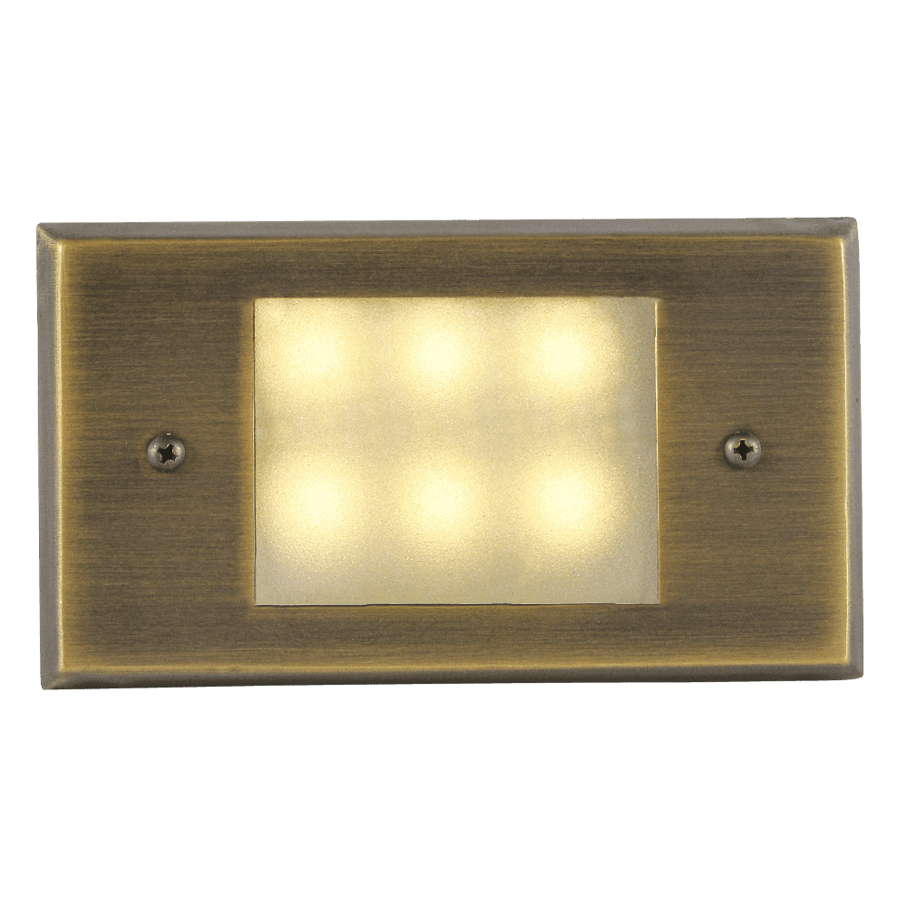 STBCC17 3CCT 1W-4W LED Outdoor 12V Cast Brass Step Light Dark Brass