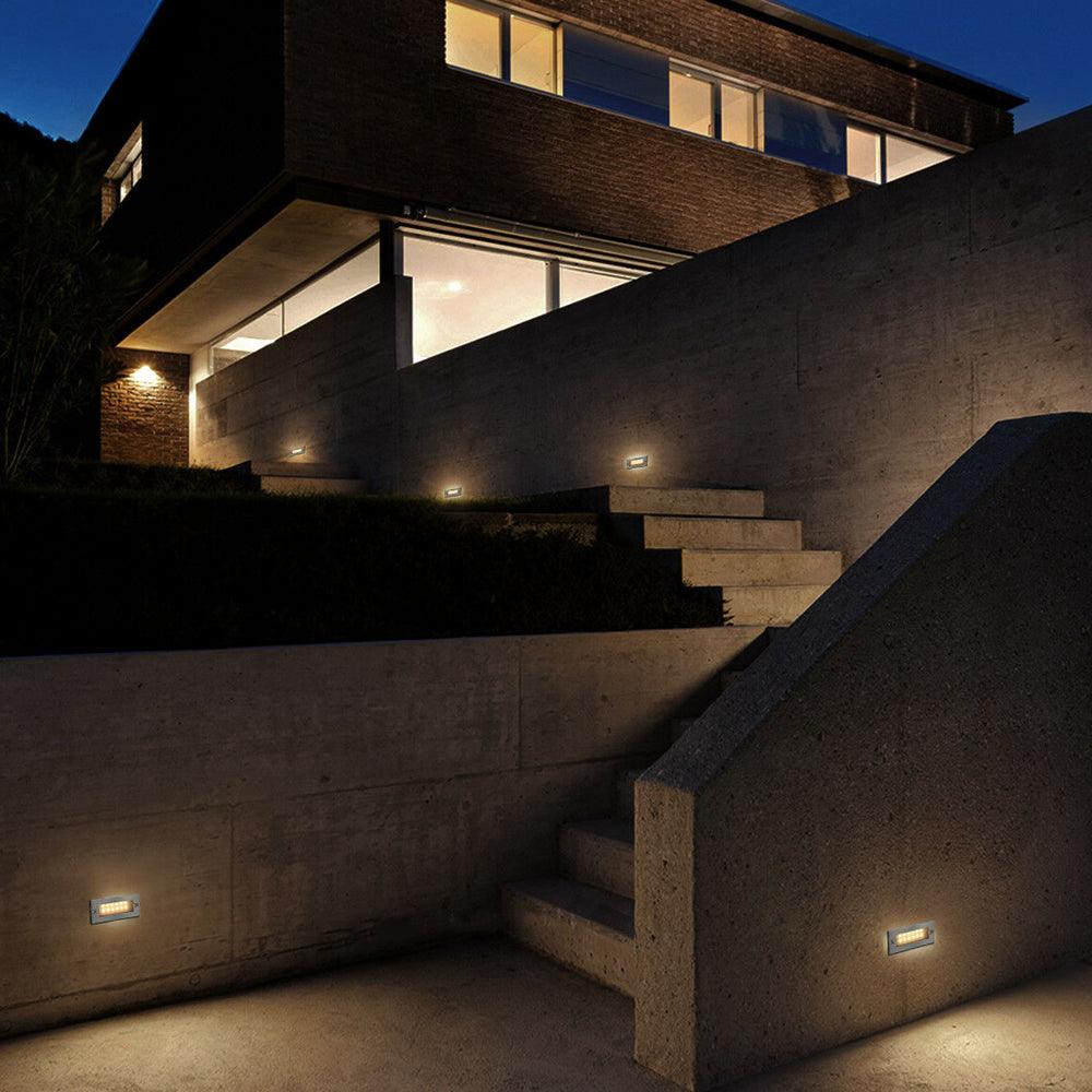 recessed exterior wall lights