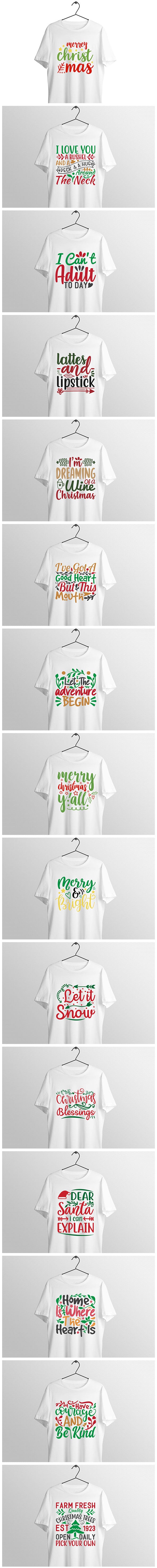 Download Christmas Svg Tshirt Design Bundle Tshirtbundles PSD Mockup Templates