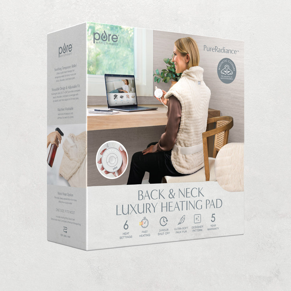 PureRadiance™ Back & Neck Luxury Heating Pad - Golden Sands - Image 8